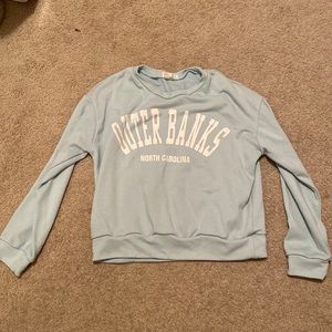 Cute OBX lights blue sweatshirt!